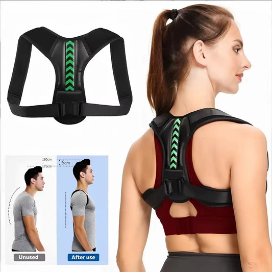 Adjustable Posture Corrector for Men & Women, Comfortable Back Support Brace – Invisible Wearable for Office, Gym, Outdoor Activ