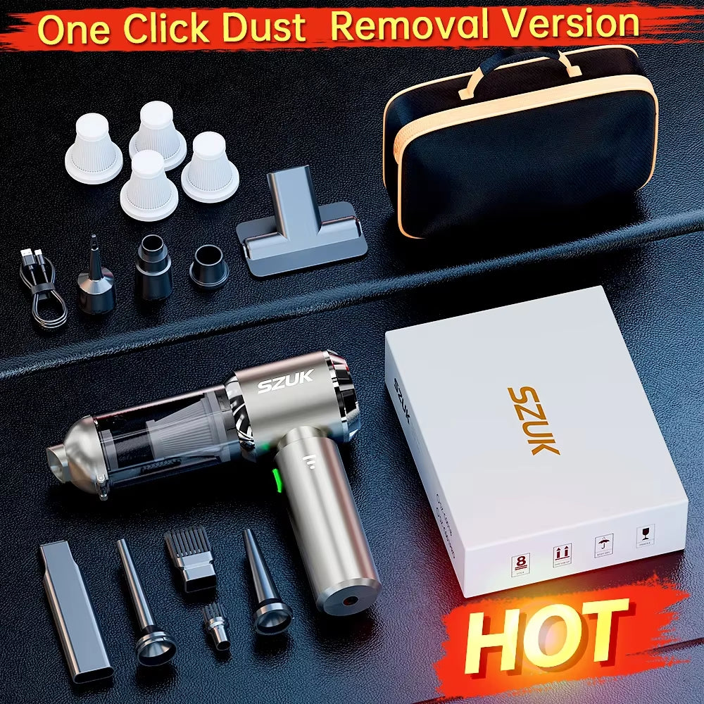 C012 985000Pa Car Vacuum Cleaner Portable Handheld Wireless Machianr Mini Vacuum Cleaner Strong Suction Car Vacuum Cleaner