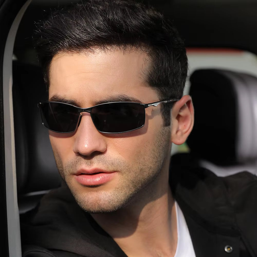 New Sunglasses Polarized Men Driving Glasses Color Night-Vision Goggles Cycling Road Kask Bicchieri Men Shades Cascos Pesca T336