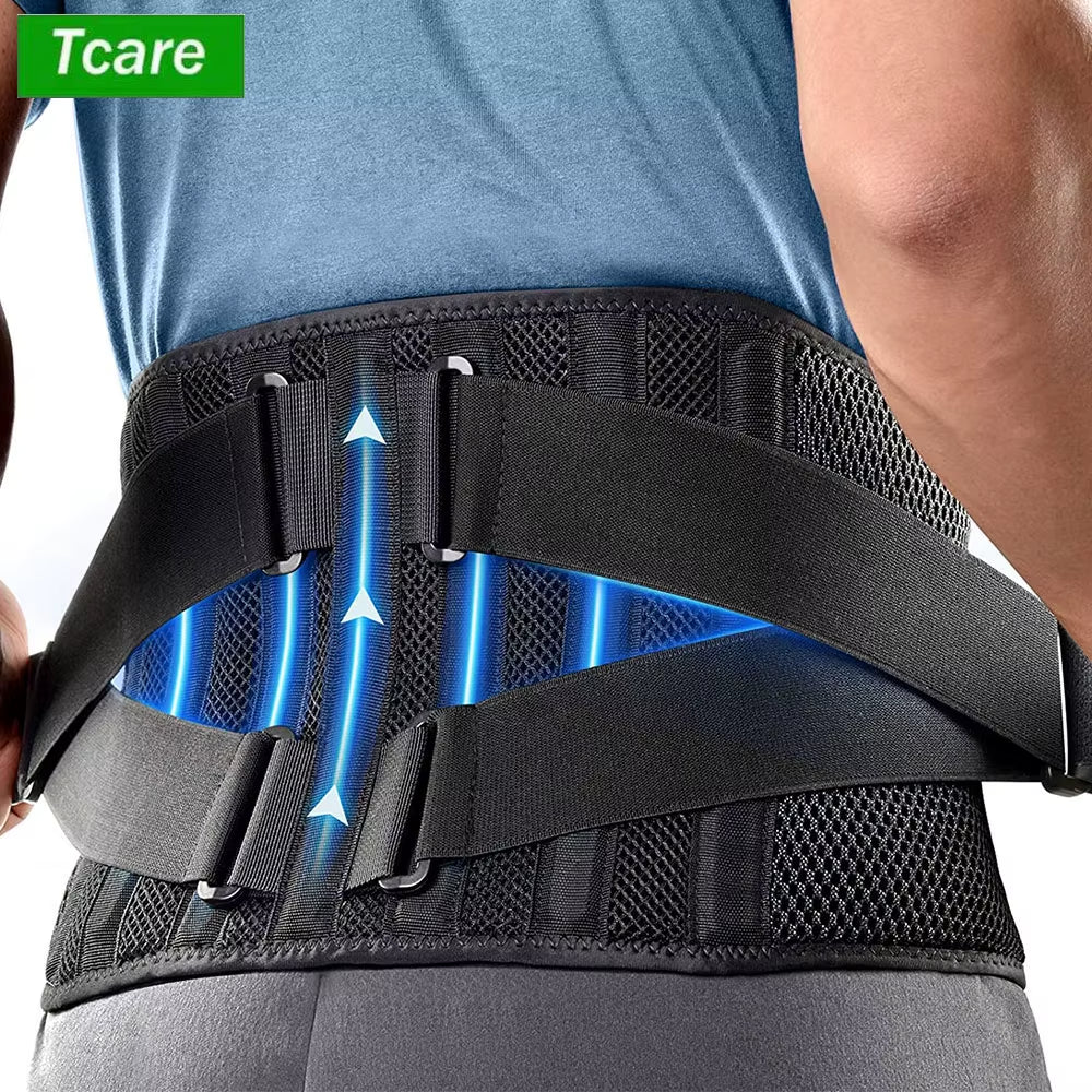 Back Brace for Men and Women - Breathable Waist Lumbar Lower Back Support Belt for Sciatica, Herniated Disc, Scoliosis Back Pain