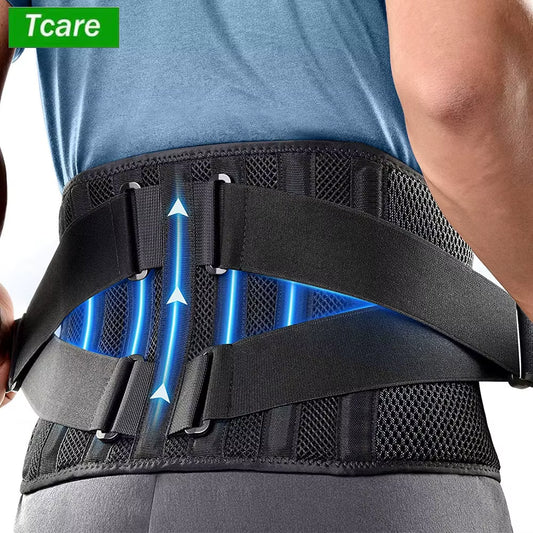 Back Brace for Men and Women - Breathable Waist Lumbar Lower Back Support Belt for Sciatica, Herniated Disc, Scoliosis Back Pain