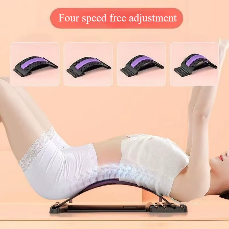 Yoga-Friendly Back Stretching Device - Home Lumbar Massager | Back Traction Tool for Fitness & Back Opening Exercise