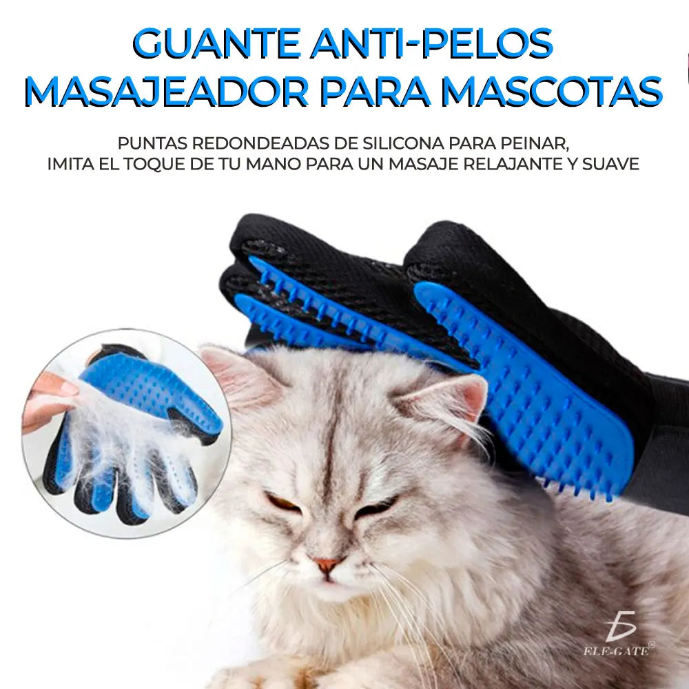 Silicone Pet Grooming Gloves Dog & Horse Cleaning, Bathing, Massage & Hair Removal Brush