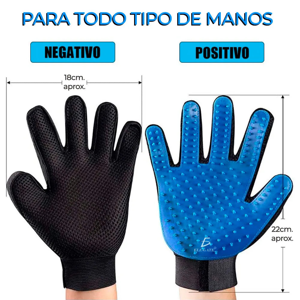 Silicone Pet Grooming Gloves Dog & Horse Cleaning, Bathing, Massage & Hair Removal Brush