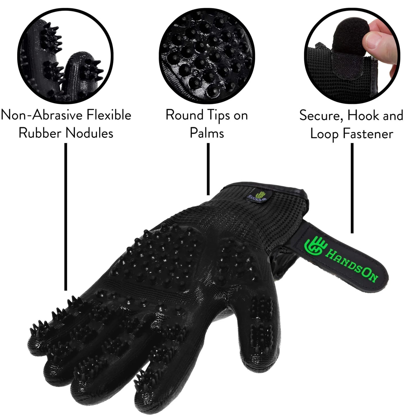 TD HandsOn Pet Grooming Gloves