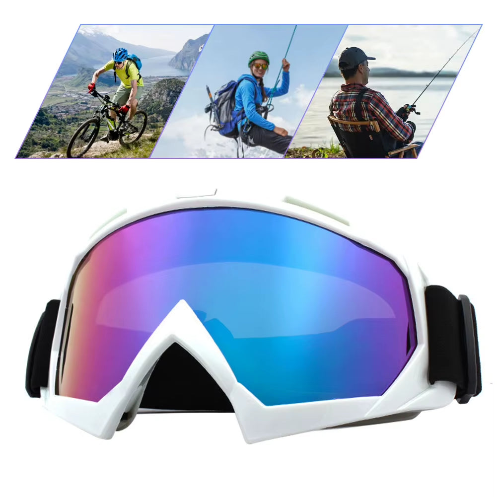 Cycling Sunglasses Windproof Snow Sunglasses Anti-Fog Protective Goggles UV Protection for Winter Outdoor Sport