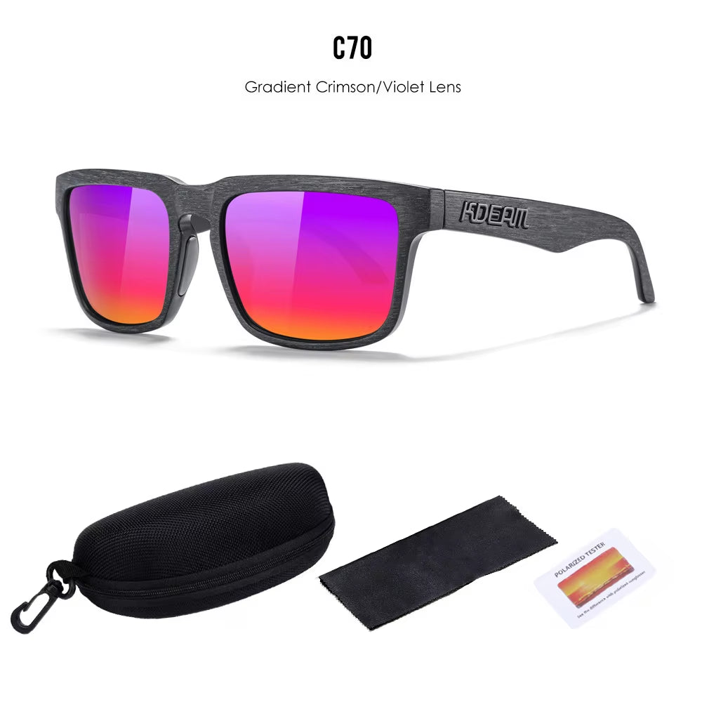 2025  Polarized Sunglasses for Men Women Fashion Unisex Brand Trendy Outdoor Eyewear for Couple Mirror Red Lens