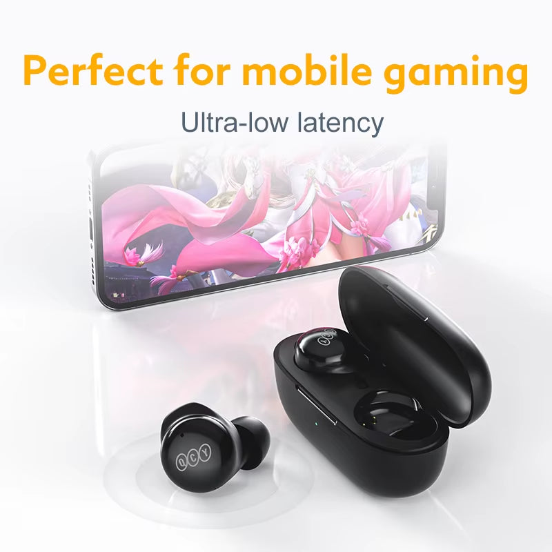 T17 Earphone Bluetooth 5.3 True Wireless Earbuds HIFI Headphone Touch Control Low Latency Mode ENC Earbud Long Standby 26H